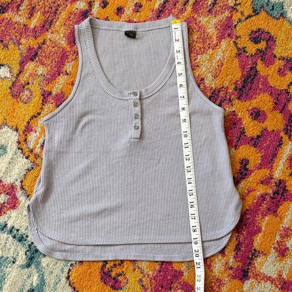 Wild Fable Ribbed Tank Top - Light Gray - Picture 3 of 5